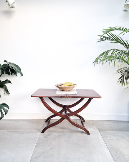 Antique Mahogany Folding Campaign Coaching Table