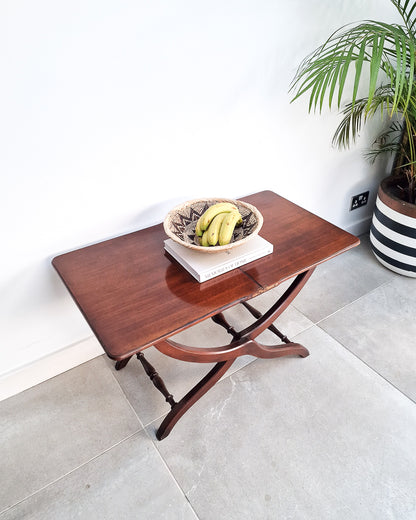 Antique Mahogany Folding Campaign Coaching Table
