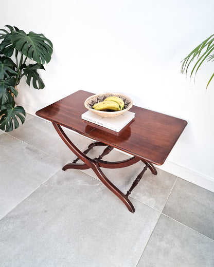 Antique Mahogany Folding Campaign Coaching Table