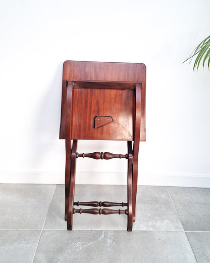 Antique Mahogany Folding Campaign Coaching Table