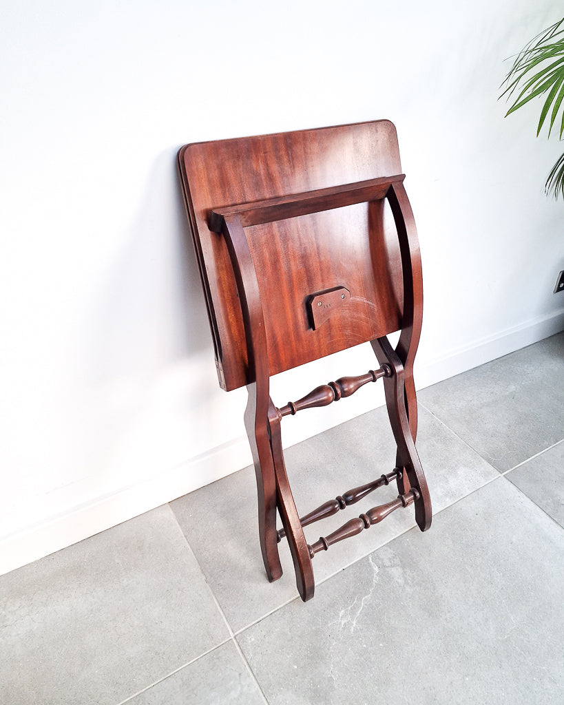 Antique Mahogany Folding Campaign Coaching Table