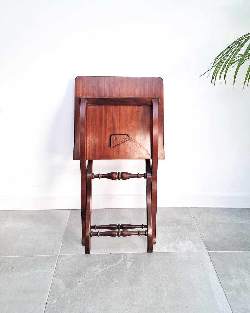 Antique Mahogany Folding Campaign Coaching Table