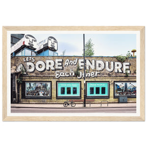 "Let's Adore & Endure" Wooden Framed Poster