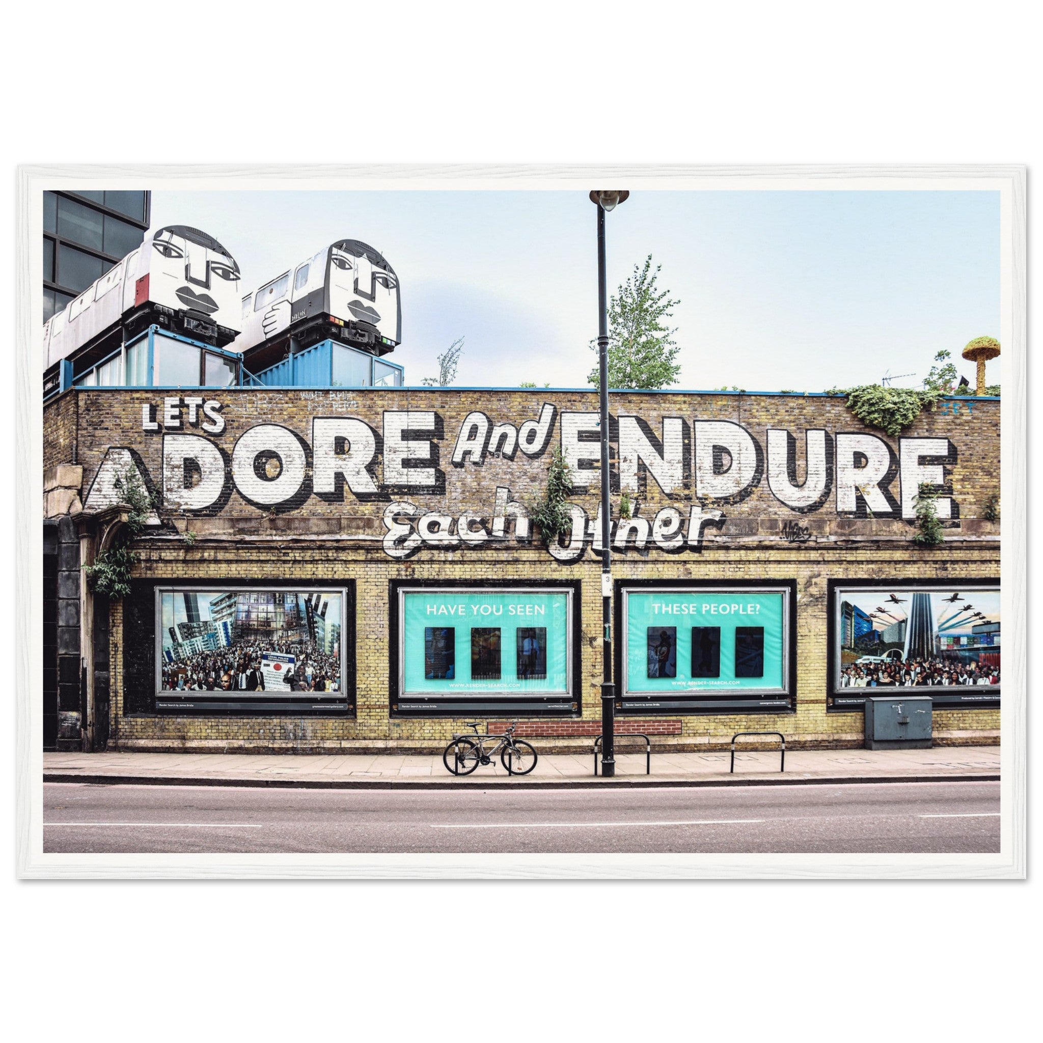 "Let's Adore & Endure" Wooden Framed Poster