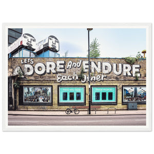 "Let's Adore & Endure" Wooden Framed Poster