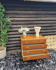 Mid Century Teak Chest of Drawers
