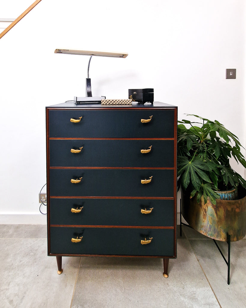 Mid Century Painted Chest of Drawers