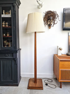 Mid Century Pleated Large Lamp Shade (inc. Carrier)