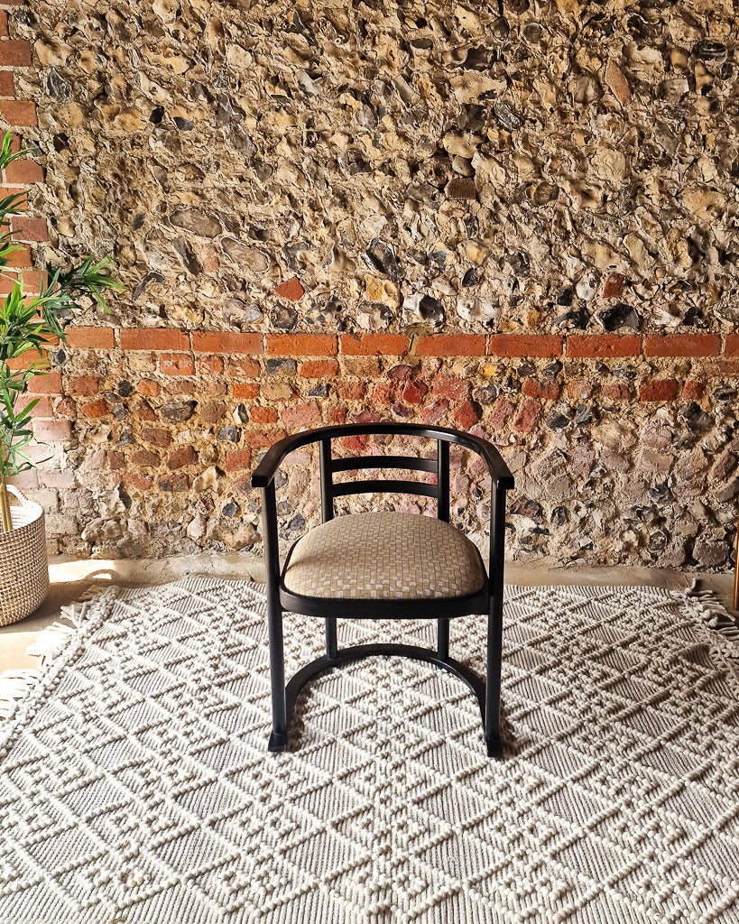 Mid Century Teak Dining Table & Ebonised Chairs (x 4)