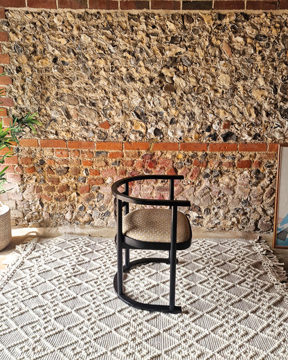 Mid Century Teak Dining Table & Ebonised Chairs (x 4)