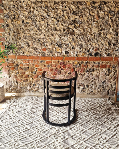 Mid Century Teak Dining Table & Ebonised Chairs (x 4)