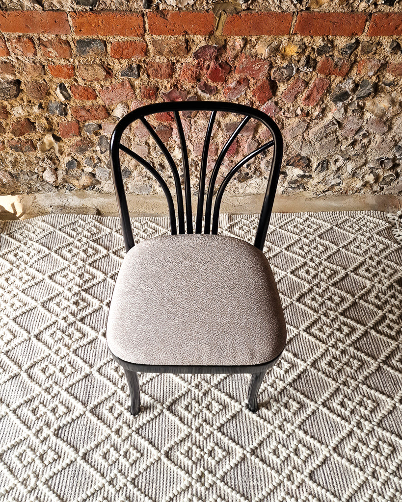 Mid Century Thonet Style Bentwood Ebonised Chairs 