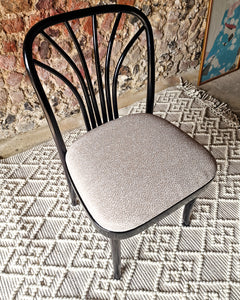 Mid Century Thonet Style Bentwood Ebonised Chairs 