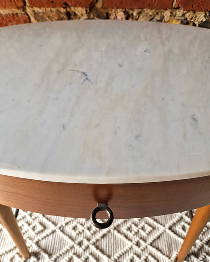 Mid Century Style Mable Top Desk / Dressing Table