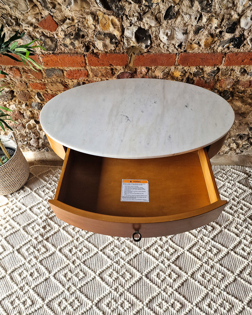 Mid Century Style Mable Top Desk / Dressing Table