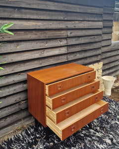 Mid Century Teak Chest of Drawers
