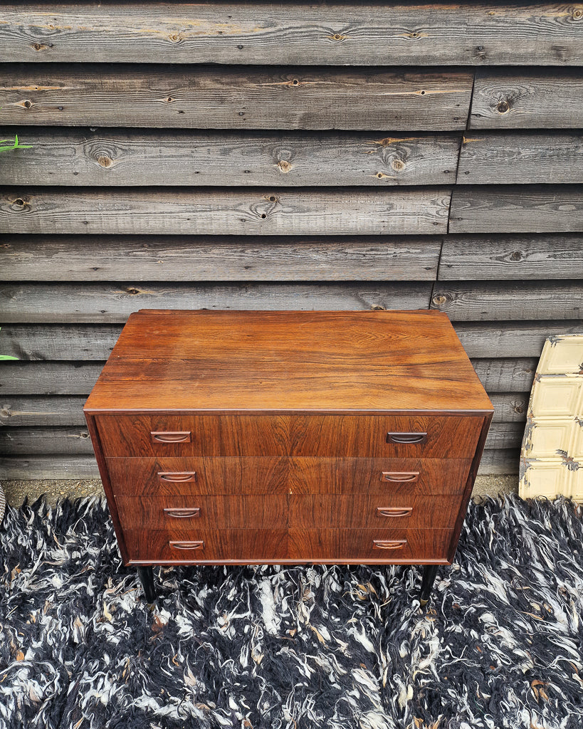 Mid Century Rosewood Chest of Drawers