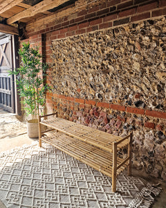 Vintage Bamboo Hallway Bench