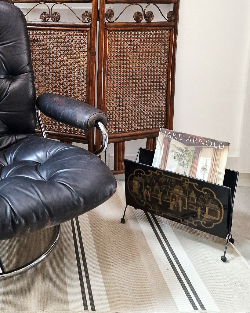 Vintage Chinoiserie Magazine Rack