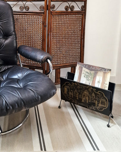 Vintage Chinoiserie Magazine Rack