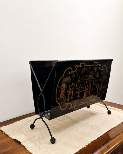 Vintage Chinoiserie Magazine Rack