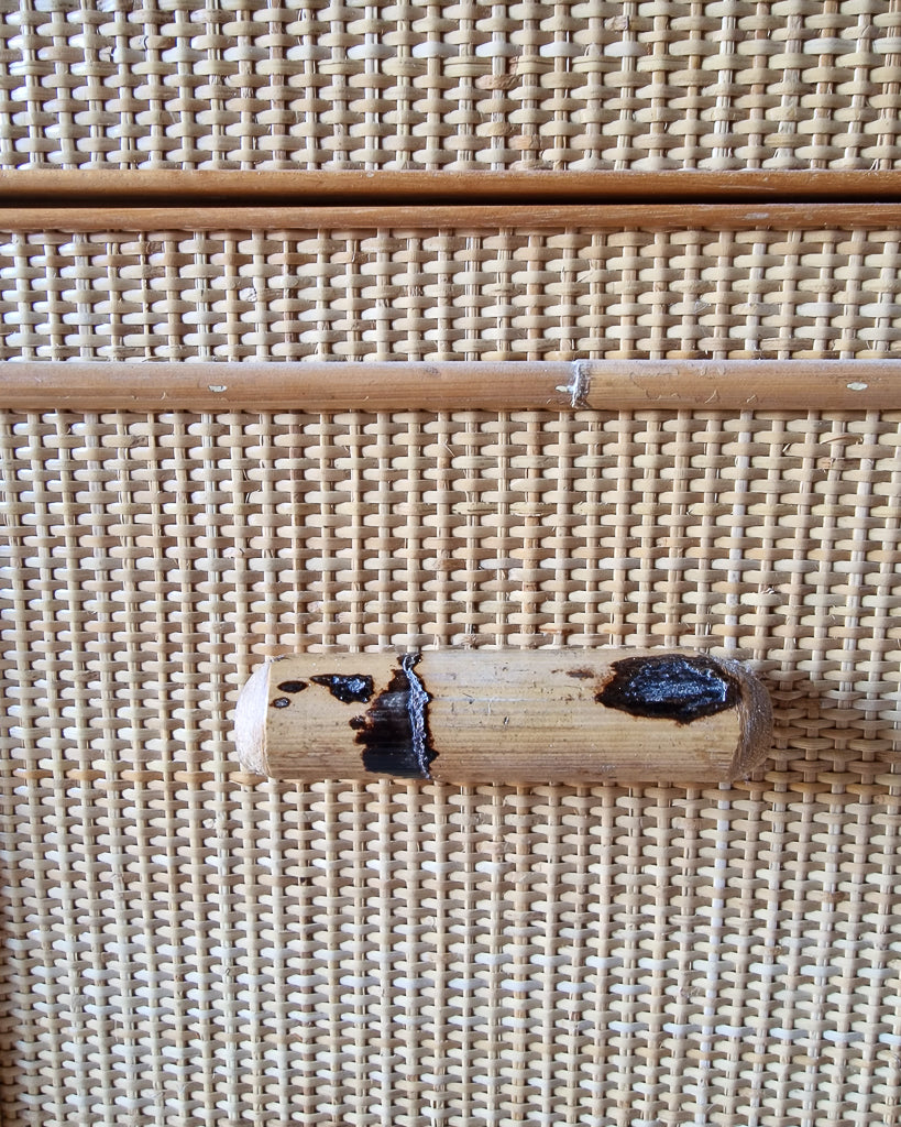 Mid Century Bamboo Kitchen Dresser