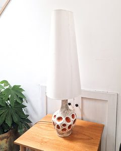 Mid Century Chalkware Table Lamp