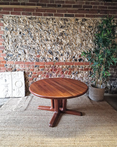 Mid Century Round Teak Large Coffee Table Drylund