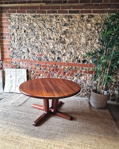 Mid Century Round Teak Large Coffee Table Drylund