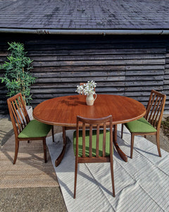 Mid Century Teak Dining Table & Chairs (x 4)