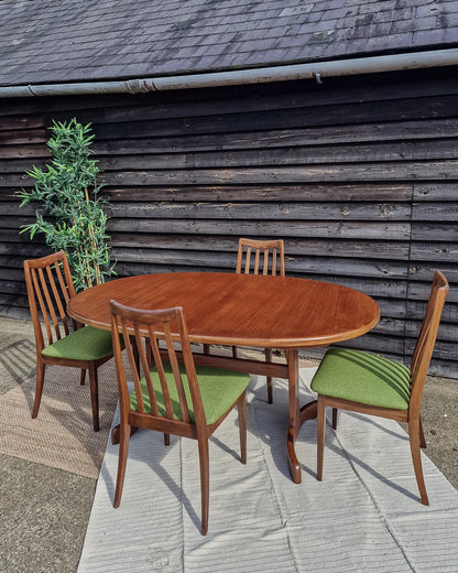 Mid Century Teak Dining Table & Chairs (x 4)