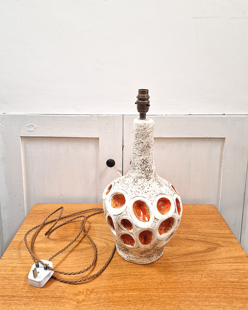 Mid Century Chalkware Table Lamp