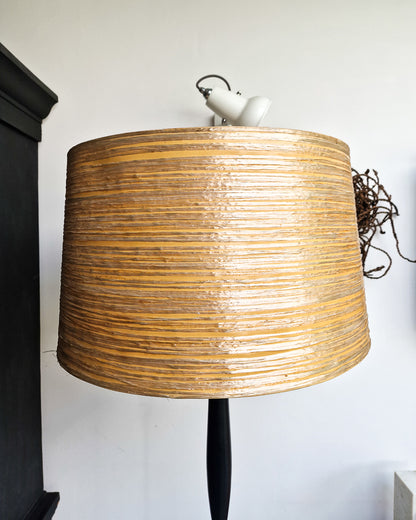 Mid Century Ebonised Standard Floor Lamp inc. Shade