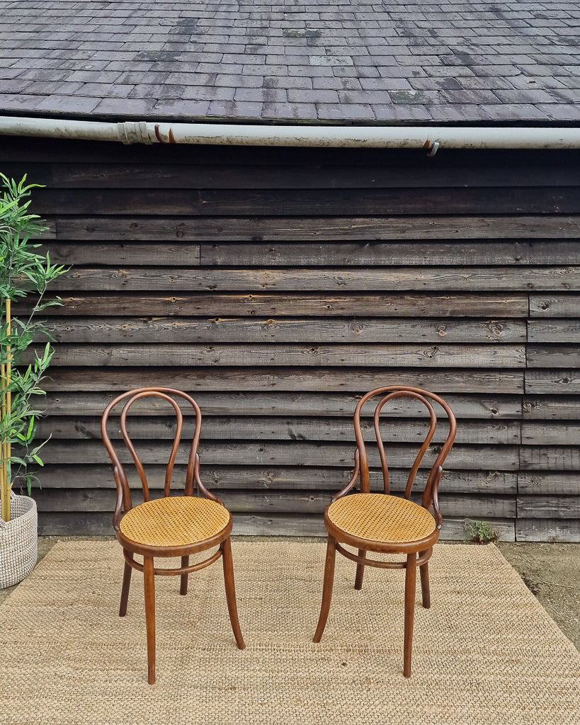 Thonet No.18 Bentwood & Cane Chairs (Pair)