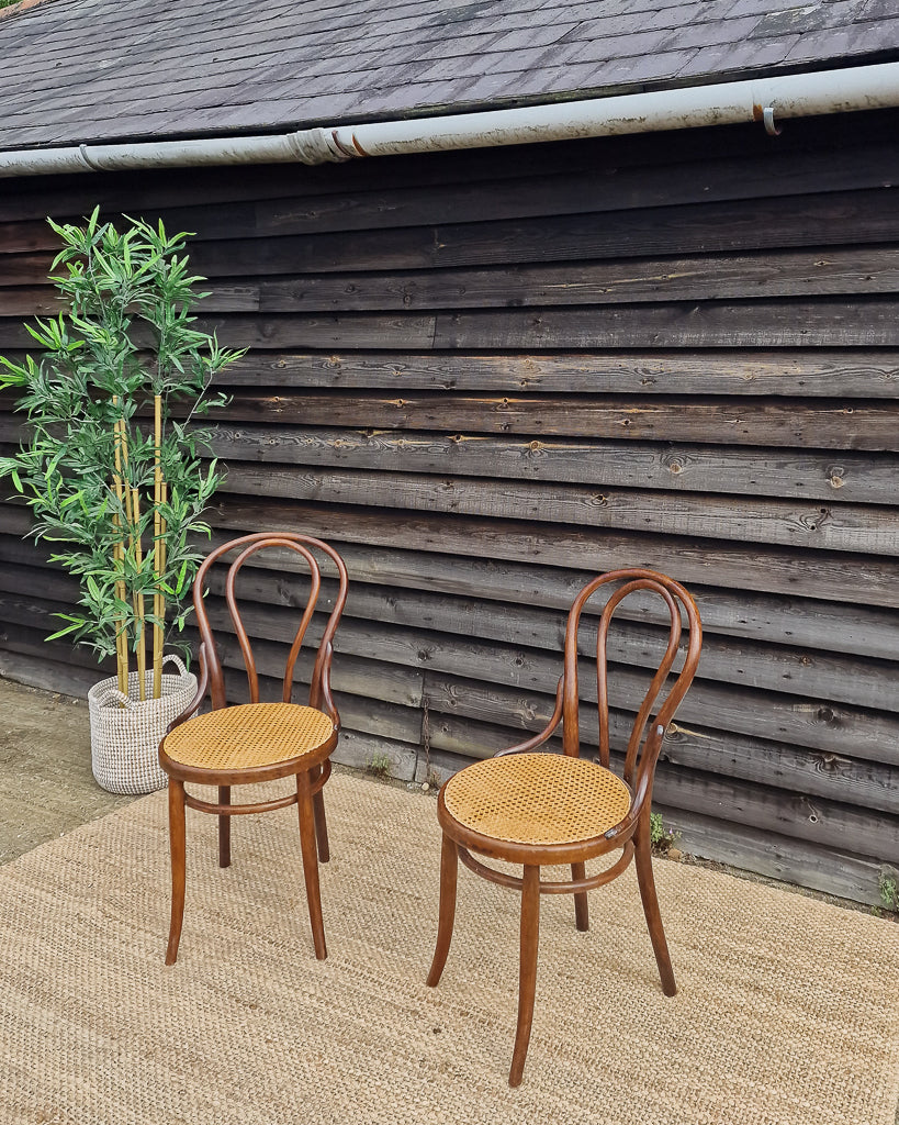 Thonet No.18 Bentwood & Cane Chairs (Pair)
