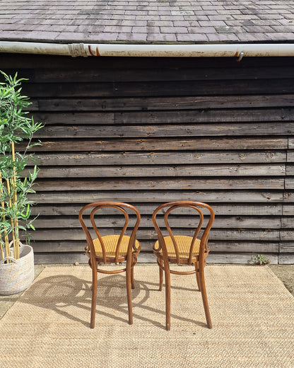 Thonet No.18 Bentwood & Cane Chairs (Pair)