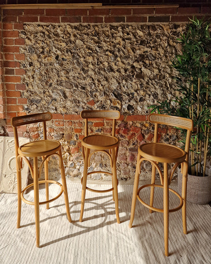 Mid Century Thonet Kitchen / Bar Stools (Trio)