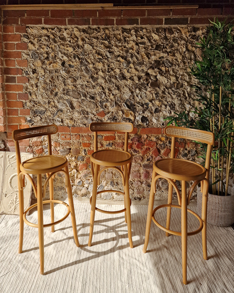 Mid Century Thonet Kitchen / Bar Stools (Trio)