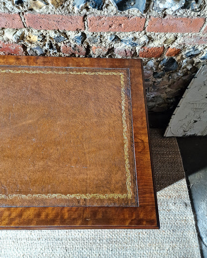 Antique Victorian Walnut Pedestal Desk (Twin)