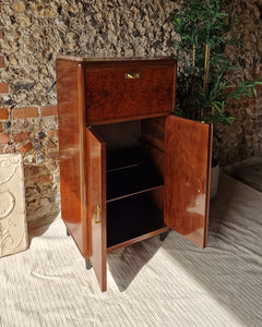 Art Deco Burr Wood Cocktail Cabinet