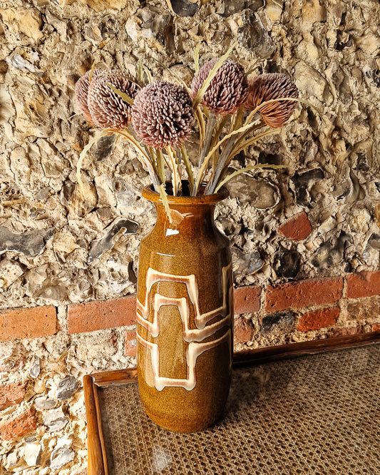 Mid Century Large German Studio Ceramic Pottery Vase
