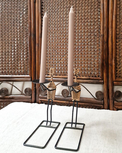 Danish Mid Century Candle Stick / Holder (Pair) Laurids Lonborg