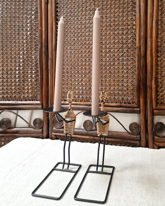 Danish Mid Century Candle Stick / Holder (Pair) Laurids Lonborg