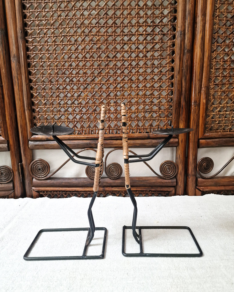 Danish Mid Century Candle Sticks / Holders (Pair) Laurids Lonborg