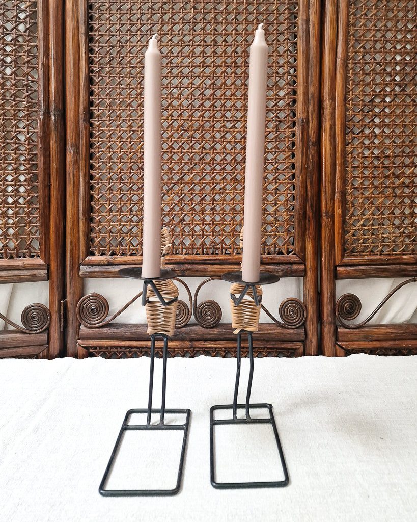 Danish Mid Century Candle Sticks / Holders (Pair) Laurids Lonborg