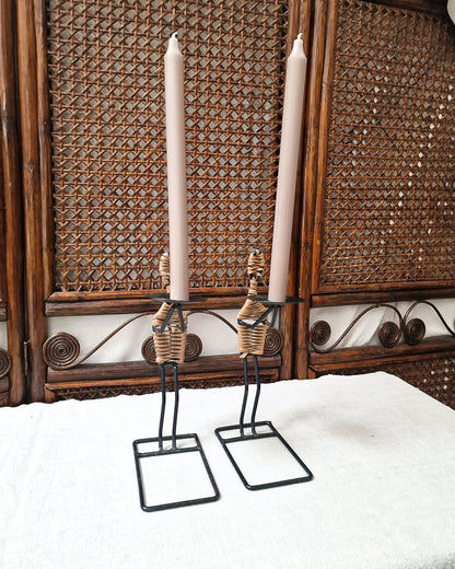 Danish Mid Century Candle Sticks / Holders (Pair) Laurids Lonborg
