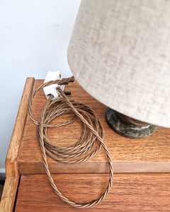 Mid Century Cornish Serpentine Stone Small Table Lamp