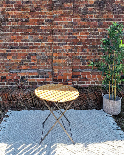 Mid Century Folding Garden Patio Set (table and 4 chairs)