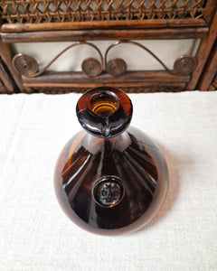 Mid Century Danish Holmgaard Viking Carafe Amber