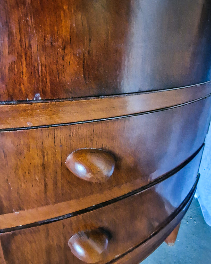 Mid Century Mahogany Corner Drinks Cabinet